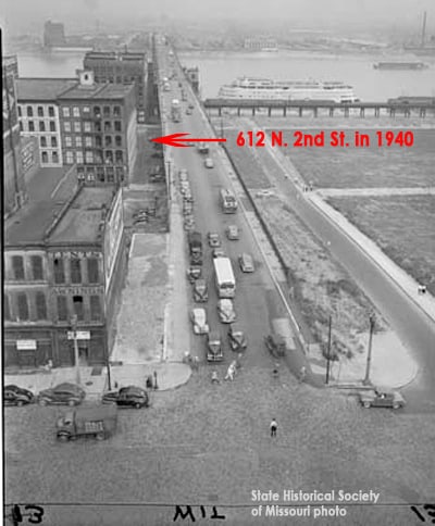 612 north second street st louis in 1940