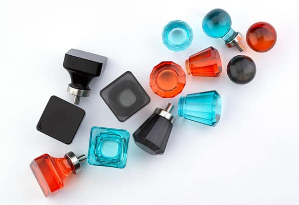 Emtek Colored Crystal knobs