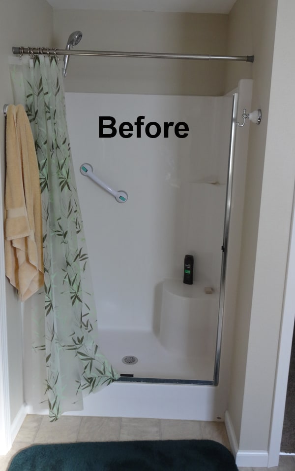 accessible shower before
