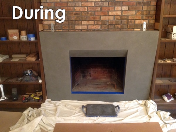 mosby fireplace remodel during