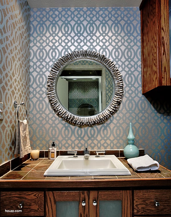 geometric bathroom patterns